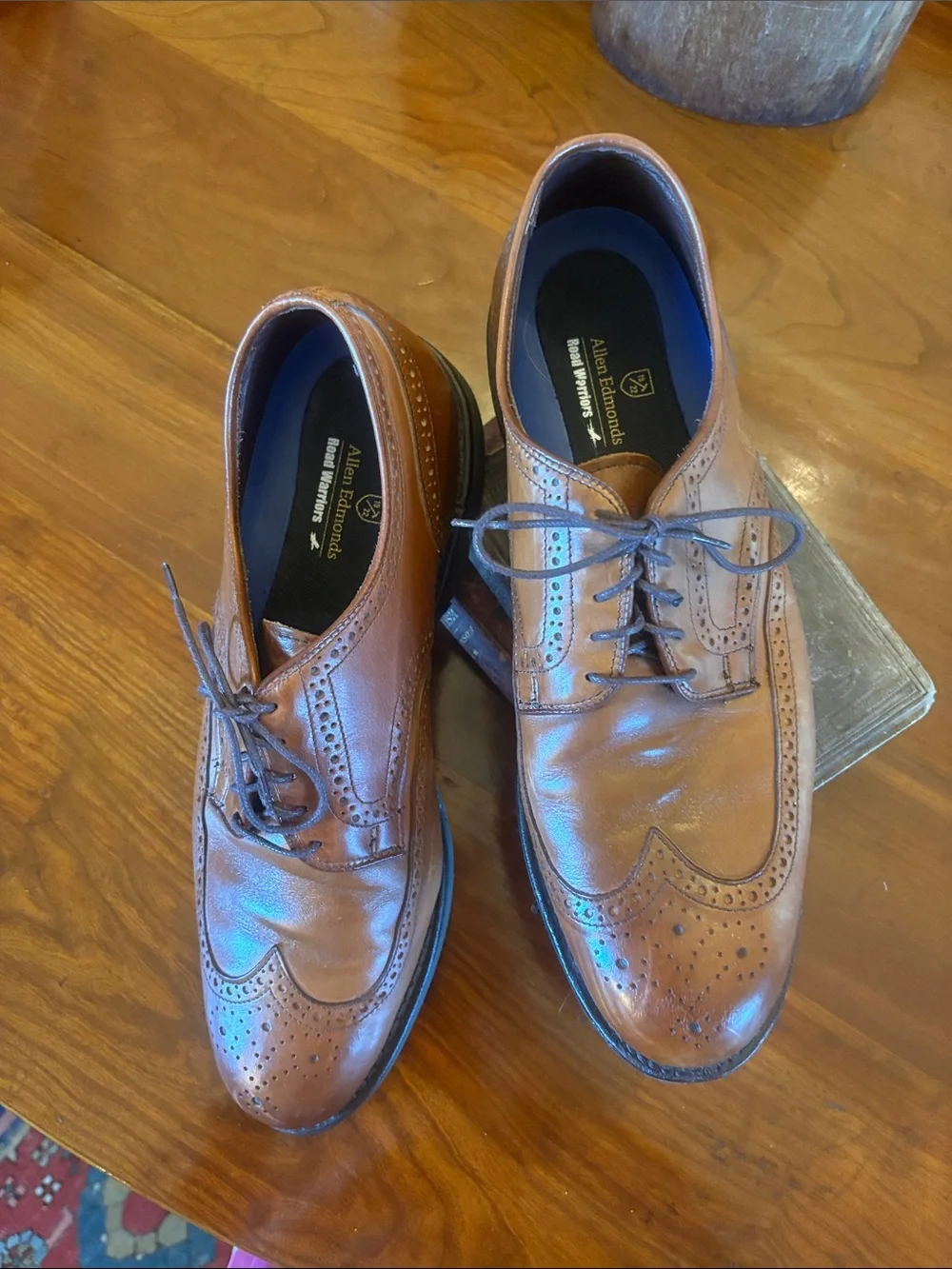 Allen Edmonds Road Warriors Wingtip Derby Shoes – Brown Leather – Men’s Size 12